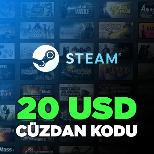 20 USD Steam Wallet Code