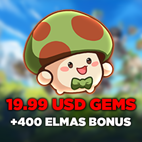 Legend of Mushroom 19.99 USD Gems + 400 Elmas