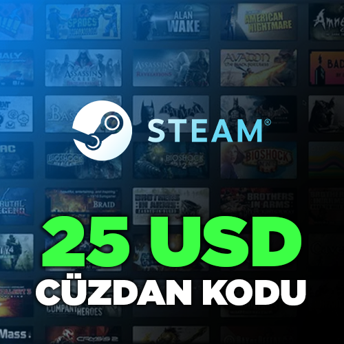 25 USD Steam Wallet Code