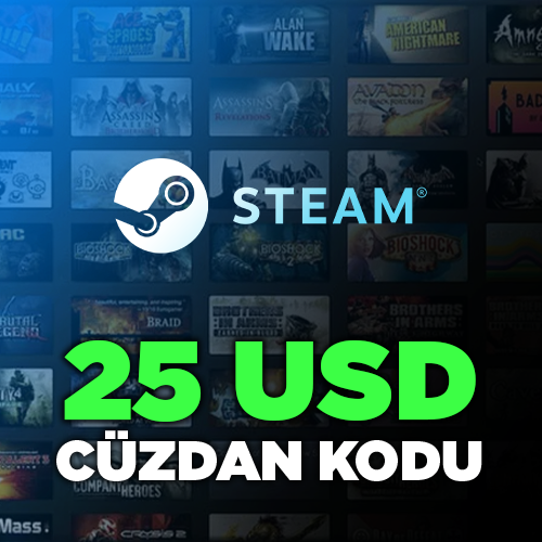 Steam Wallet Card 25 USD