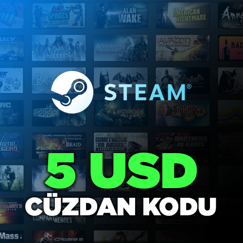 5 USD Steam Wallet Code